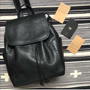 FYE | Olivia black leather backpack